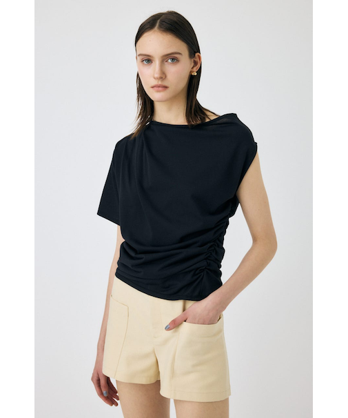 ONE SHOULDER シアー TEE