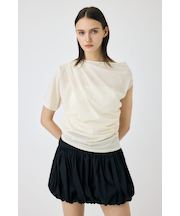 ONE SHOULDER シアー TEE