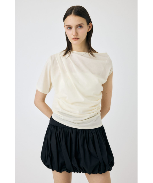 ONE SHOULDER シアー TEE