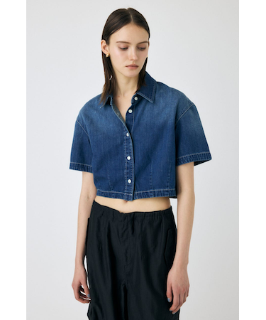 DENIM CROP シャツ