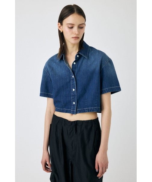 DENIM CROP シャツ