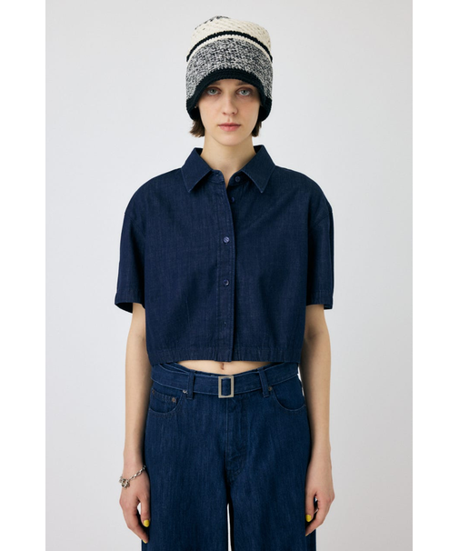 DENIM CROP シャツ