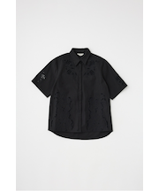 カットワーク刺繍オーバーシャツ　オーガニックコットン使用