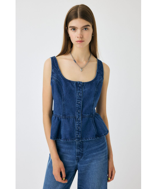 SQUARE NECK デニム ビスチェ