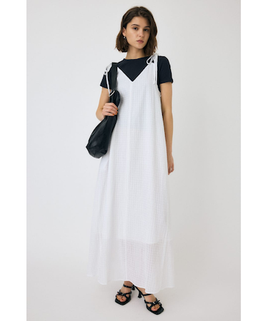 SHEER GINGHAM キャミドレス