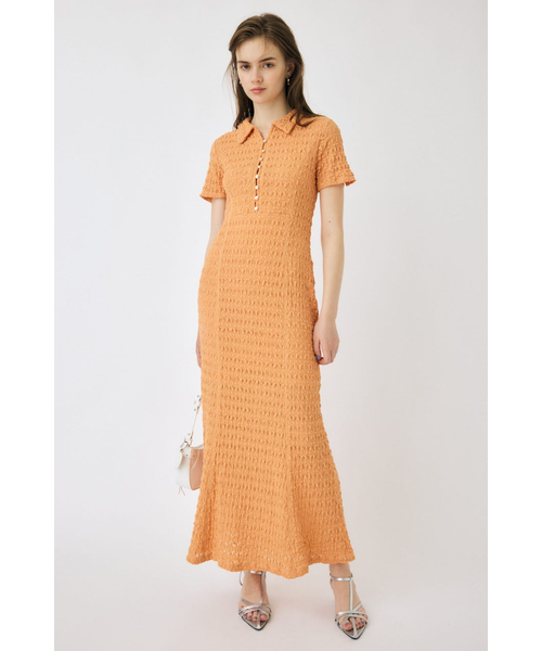 moussy MERMAID H/S LACE DRESS ブラック MOUSSY | MERMAID H/S レースドレス (ワンピース(ロング