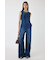 BACK SLIT DENIM  オールインワン