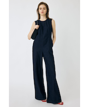 BACK SLIT DENIM オールインワン