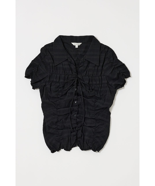 MOUSSY トップス SHIRRING RIBBON シャツ SHIRRING RIBBON シャツ｜マウジーの通販｜&mall（アンドモール）三井