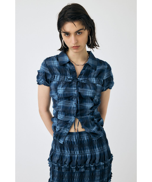 SHIRRING RIBBON シャツ｜マウジーの通販｜&mall（アンドモール）三井