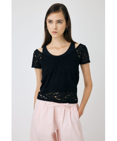 LAYERED LACE トップス