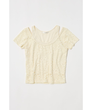 LAYERED LACE トップス