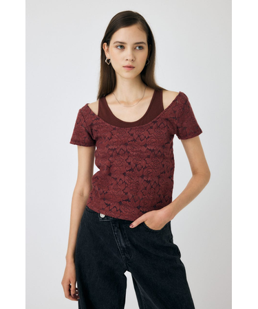 LAYERED LACE トップス