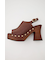 【ViVi掲載】PLATFORM WOOD サンダル