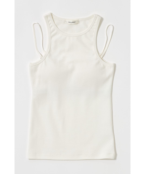 KARRY / American sleeve tank ホワイト AMERICAN SLEEVE タンクトップ｜マウジーの通販｜&mall（アンド