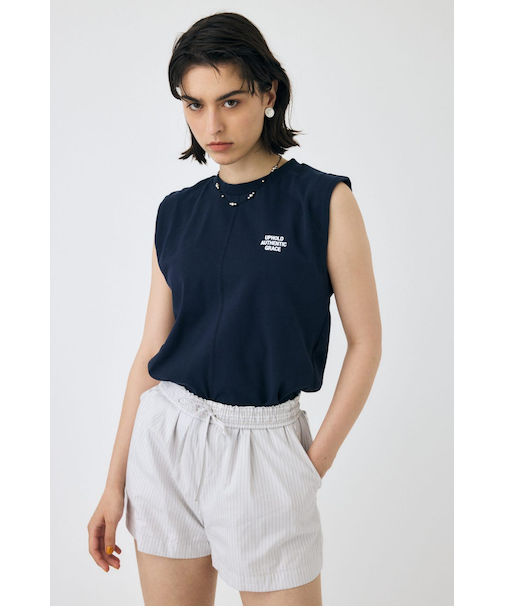 TINY LETTER SLEEVELESS トップス