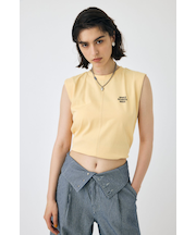 TINY LETTER SLEEVELESS トップス