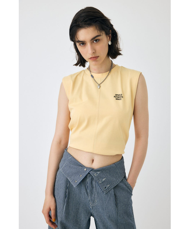TINY LETTER SLEEVELESS トップス