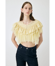 LACE FRILLS トップス