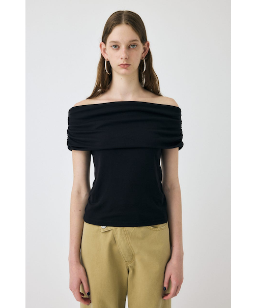 SHEER OFF SHOULDER トップス