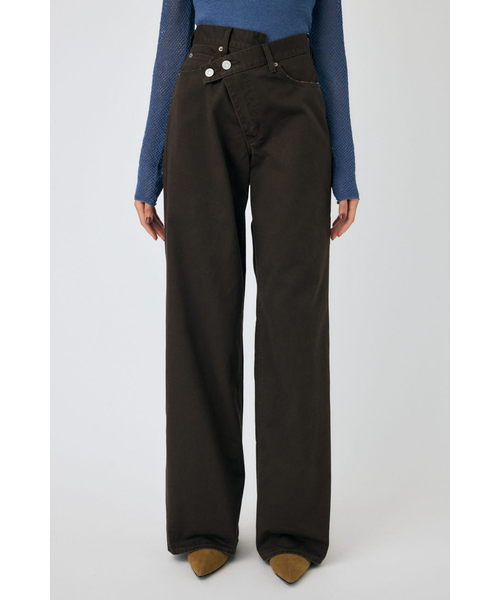 新作【moussy】 cross chino wide straight CROSS CHINO WIDE STRAIGHT｜マウジーの通販｜&mall（アンドモール