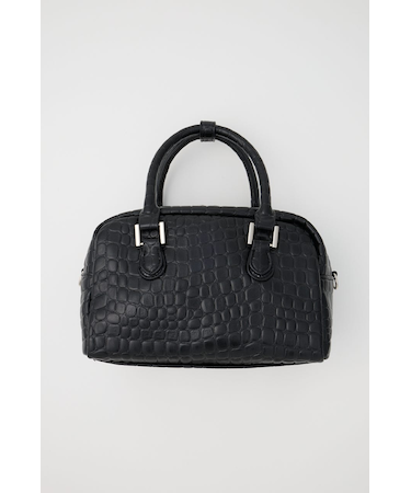 F／CROCO MINI ボストン バッグ