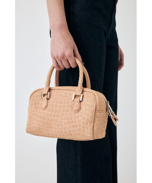 F／CROCO MINI ボストン バッグ