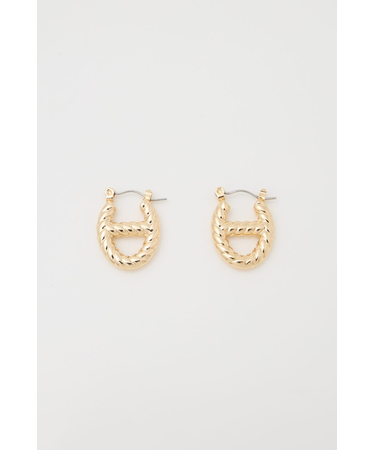 OVAL ROPE HOOP イヤリング