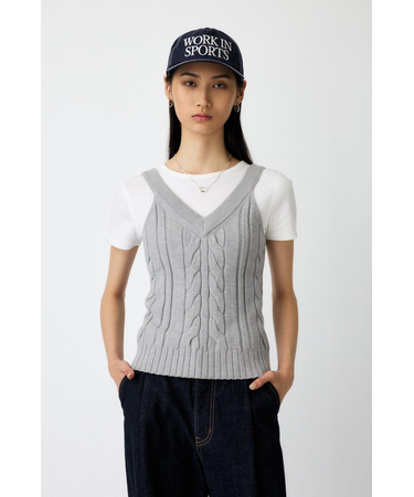CABLE KNIT キャミソール