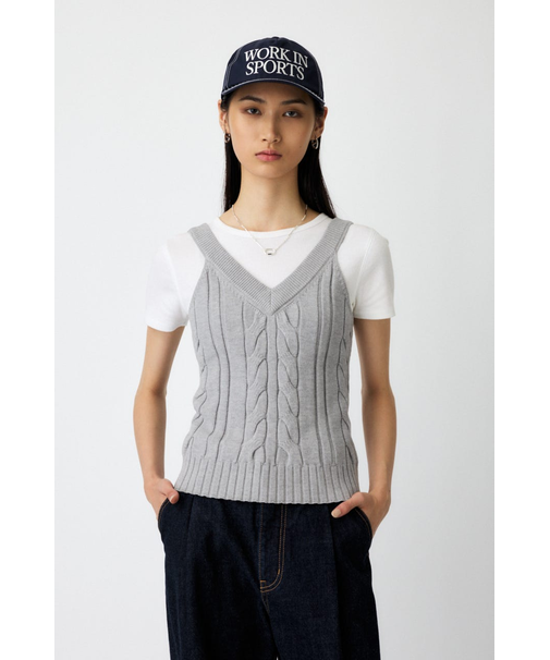 CABLE KNIT キャミソール