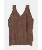 CABLE KNIT キャミソール
