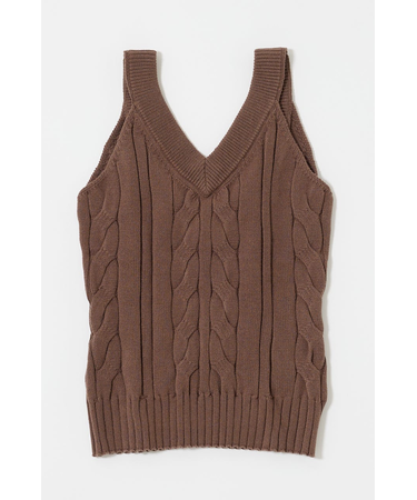 CABLE KNIT キャミソール