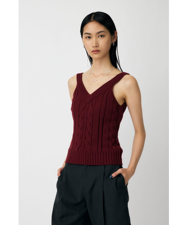 CABLE KNIT キャミソール