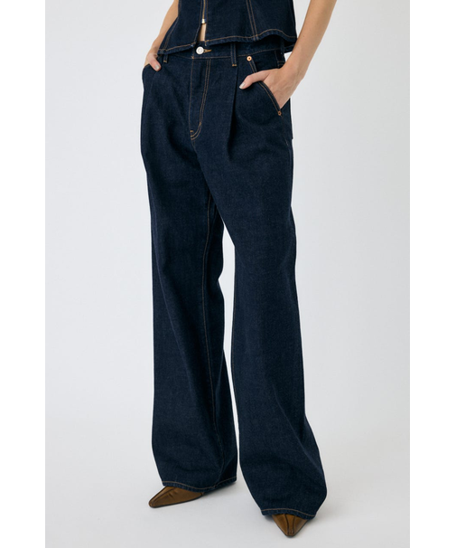 TUCK WIDE ストレートデニム