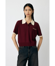 HALF SLEEVE ニットポロ