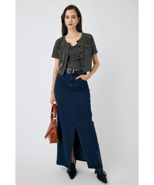 【新品タグ付】 シンメ デニムロングスカート M インディゴ スリット SLIT DENIM スカート｜マウジーの通販｜&mall（アンドモール）三井