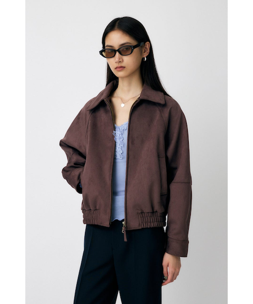 F／SUEDE GATHER ブルゾン｜マウジーの通販｜&mall（アンドモール