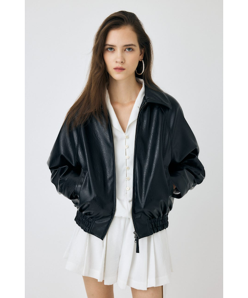 F／LEATHER GATHER ブルゾン｜マウジーの通販｜&mall（アンド