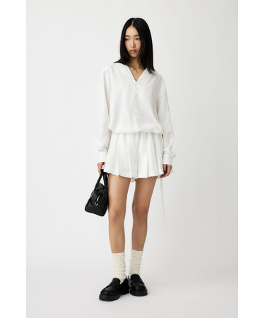 PLEATED SHIRT MINI ドレス