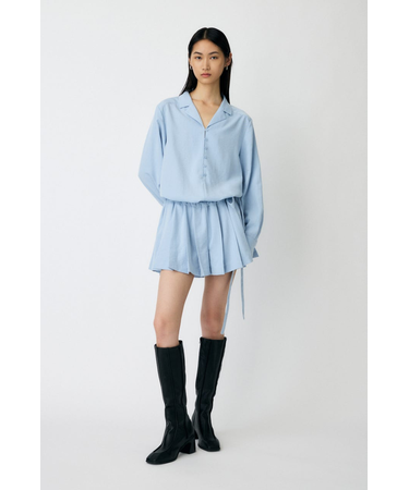 PLEATED SHIRT MINI ドレス