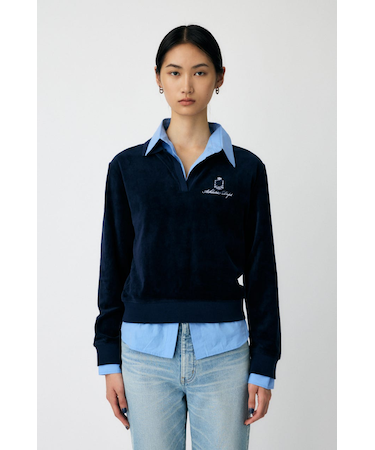 【ViVi掲載】VELOUR POLO ロングスリーブＴシャツ