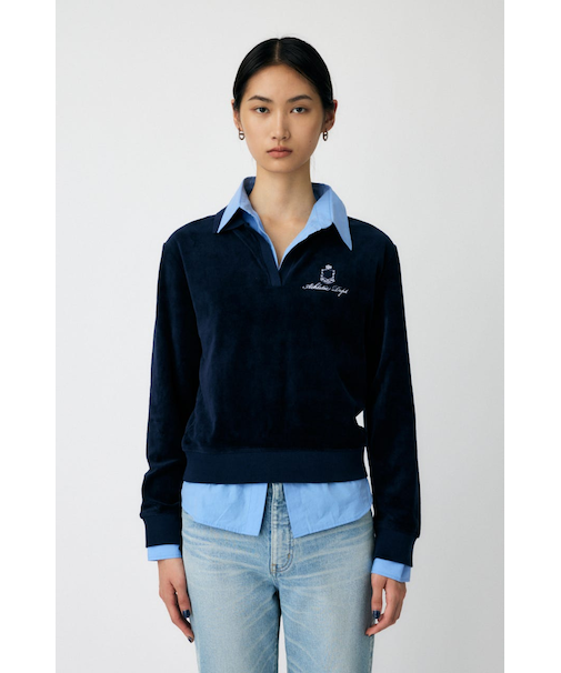【ViVi掲載】VELOUR POLO ロングスリーブＴシャツ