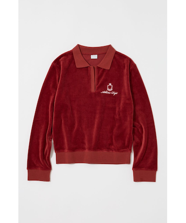 【ViVi掲載】VELOUR POLO ロングスリーブＴシャツ