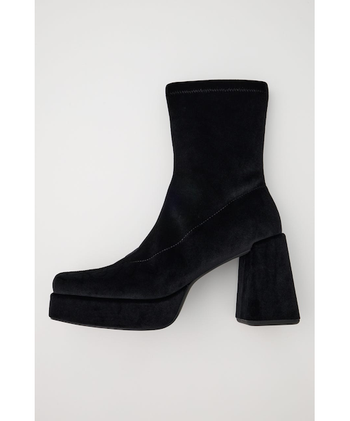 【ViVi掲載】STRETCH BLOCK HEEL ブーツ
