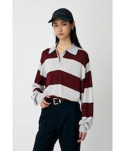【ViVi掲載】BORDER KNIT ポロ