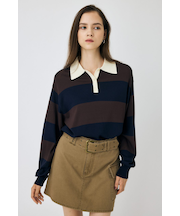 【ViVi掲載】BORDER KNIT ポロ