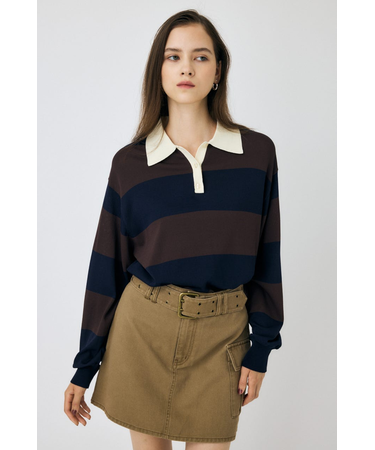 【ViVi掲載】BORDER KNIT ポロ