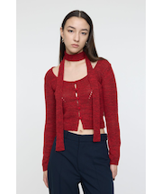 MIX YARN KNIT トップス