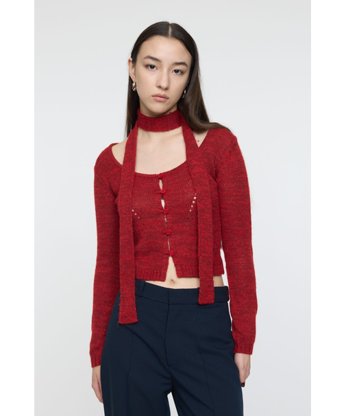 MIX YARN KNIT トップス