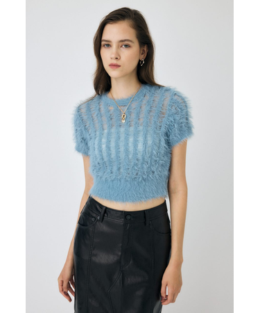 【ViVi掲載】SHEER SHAGGY ニット